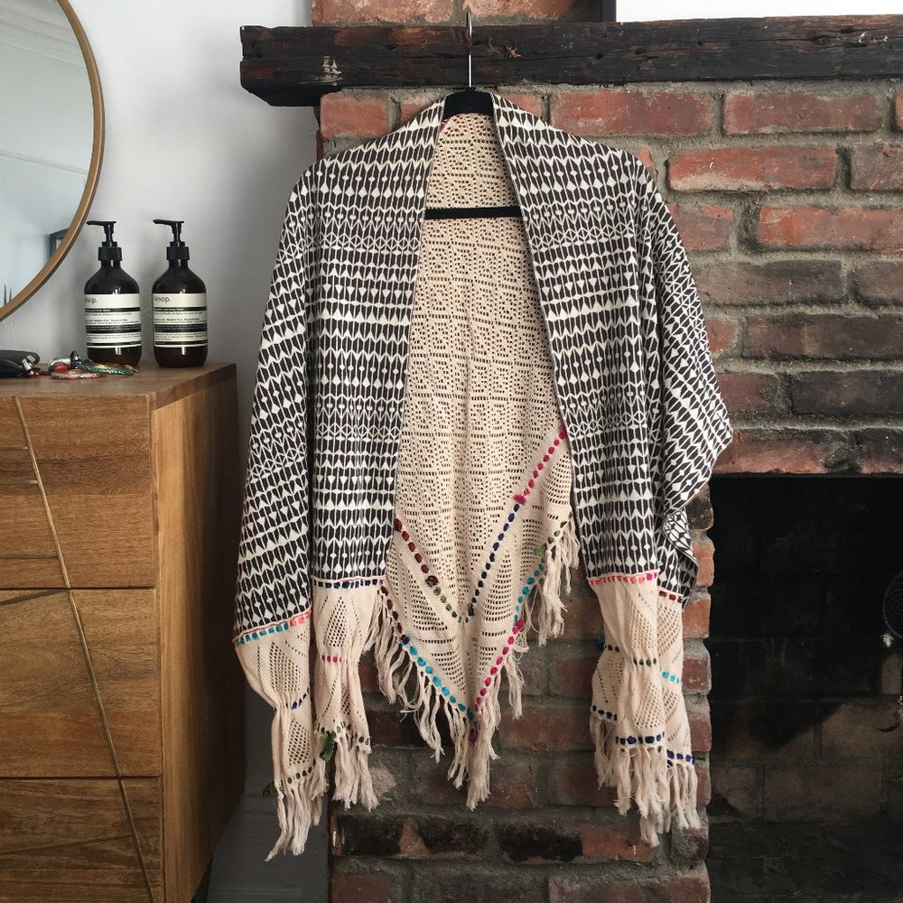 Gorgeous Boho Poncho Shawl